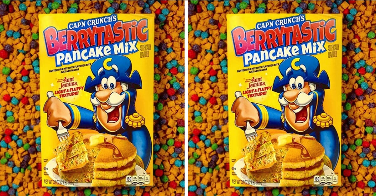 Cap’N Crunch Has A New Berrytastic Pancake Mix With Actual Cereal Pieces Inside and I Need It