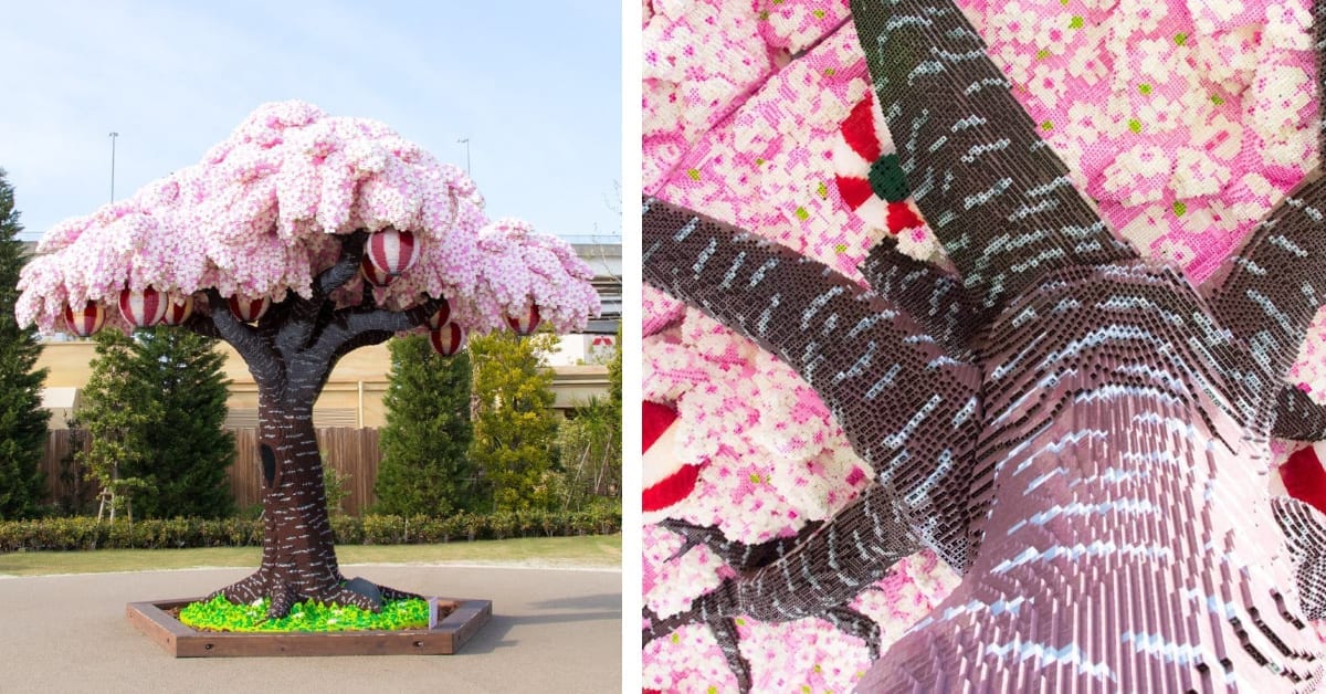 This Cherry Blossom Tree Is Made Out Of Over 800,000 LEGOs and Has Broken The Guinness World Record
