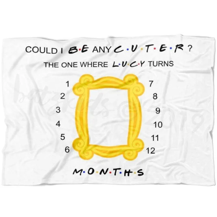 CQNET Friends Baby Monthly Fleece Milestone Growth Blanket, Could I be Any  Cuter? Friends Frame Newborn Baby Milestone Blanket, Pivot Age Blanket Baby  Present Friends Theme TV Show Merchandise Large: Buy Online