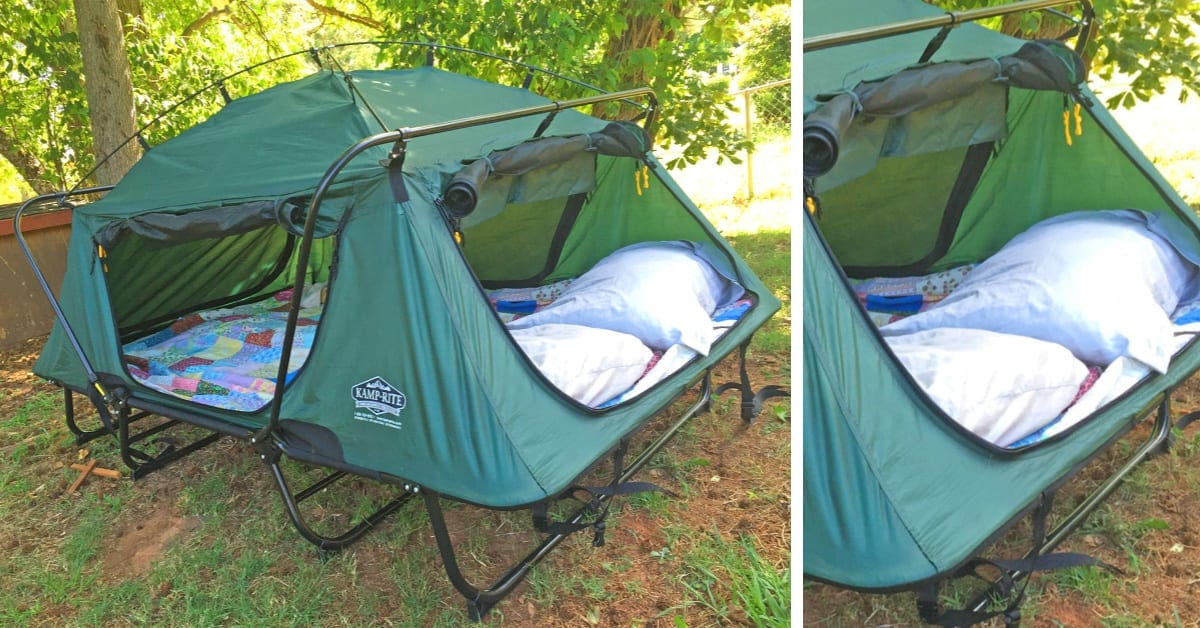 This Double Tent Cot Prevents You From Sleeping On The Cold Hard Ground