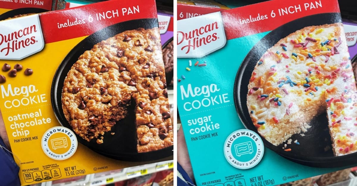Duncan Hines Released Mega Cookie Kits Complete With The Pan To Make It In
