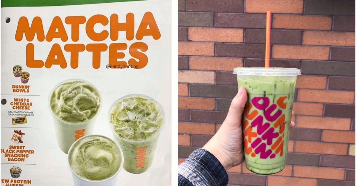 Dunkin’ Donuts Is Reportedly Adding Matcha Lattes and ‘Snacking Bacon’ To Their Menu