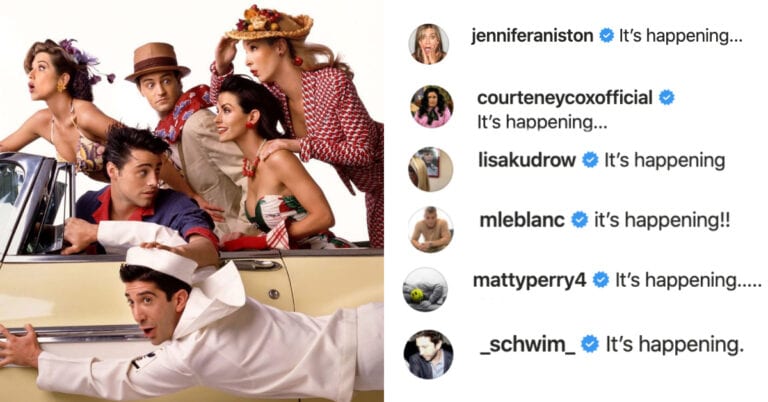 The ‘Friends’ Cast is Reuniting and The Way They Announced It On Instagram Is Perfect