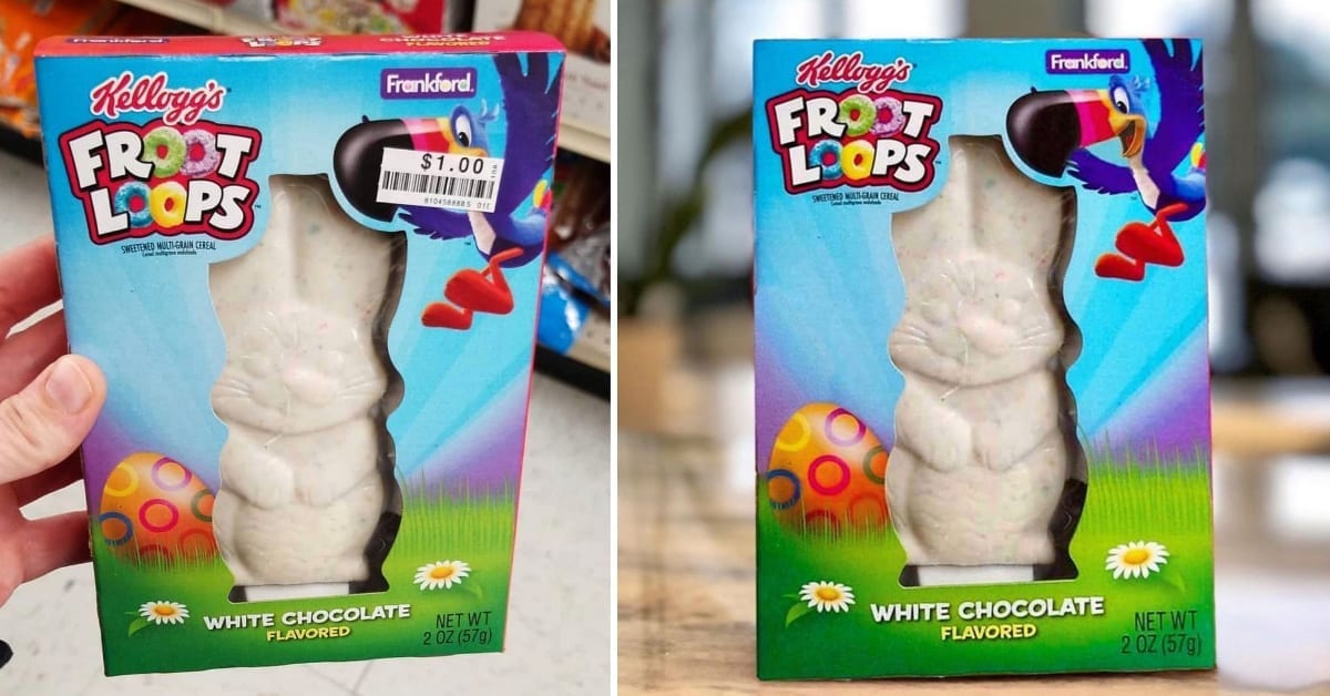 You Can Get A White Chocolate Bunny Filled With Froot Loops Just In Time For Easter