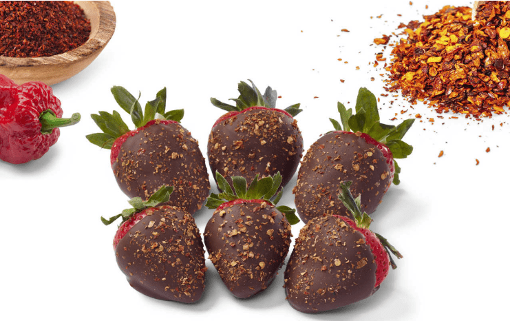 You Can Get Chocolate Strawberries Covered With Ghost Pepper Flakes For An Extra Spicy Valentine’s Day