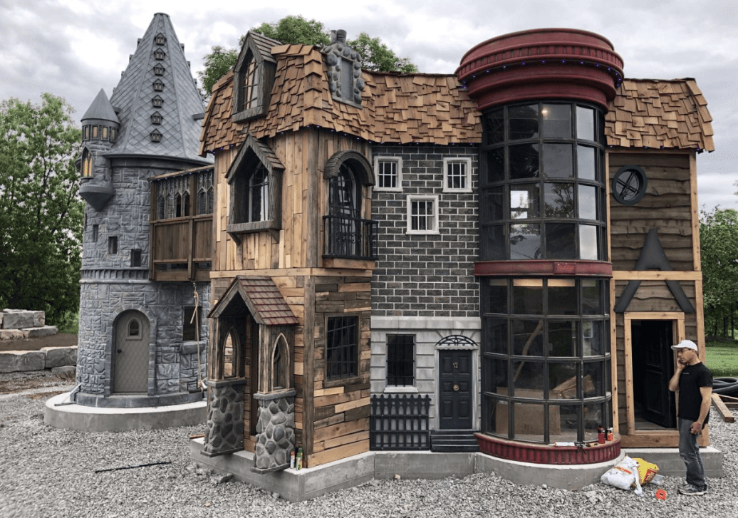 These Grandparents Built A Harry Potter Playhouse For Their Grandkids and It Is Magical