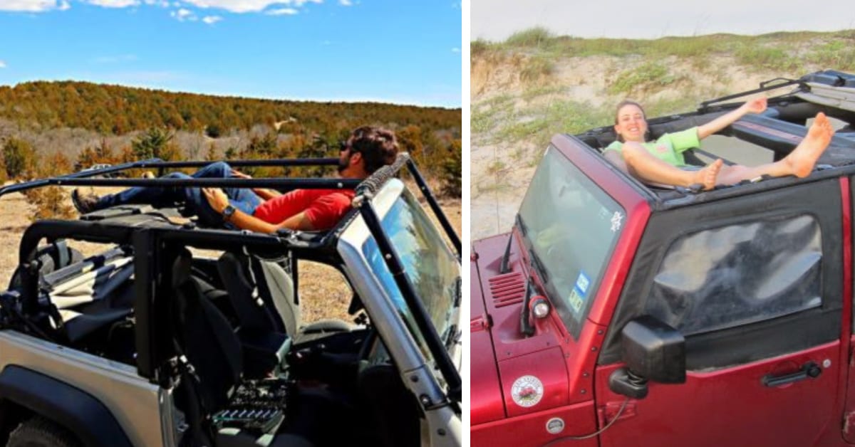 You Can Get A Hammock That Attaches Right To the Top Of Your Jeep