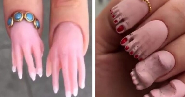 Putting Tiny Hands and Feet On Nails Is The New Beauty Trend We Didn’t Ask For
