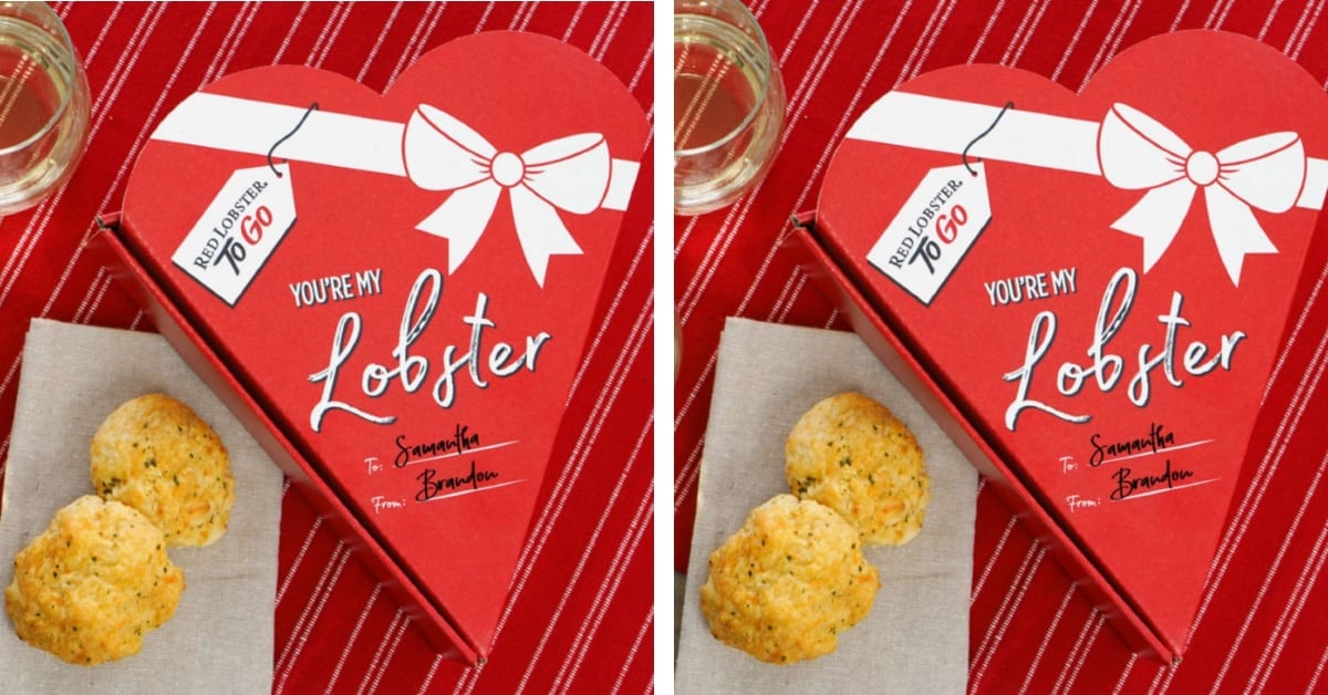 You Can Get A Heart-Shaped Box Full Of Cheddar Bay Biscuits from Red Lobster Just In Time For Valentine’s Day