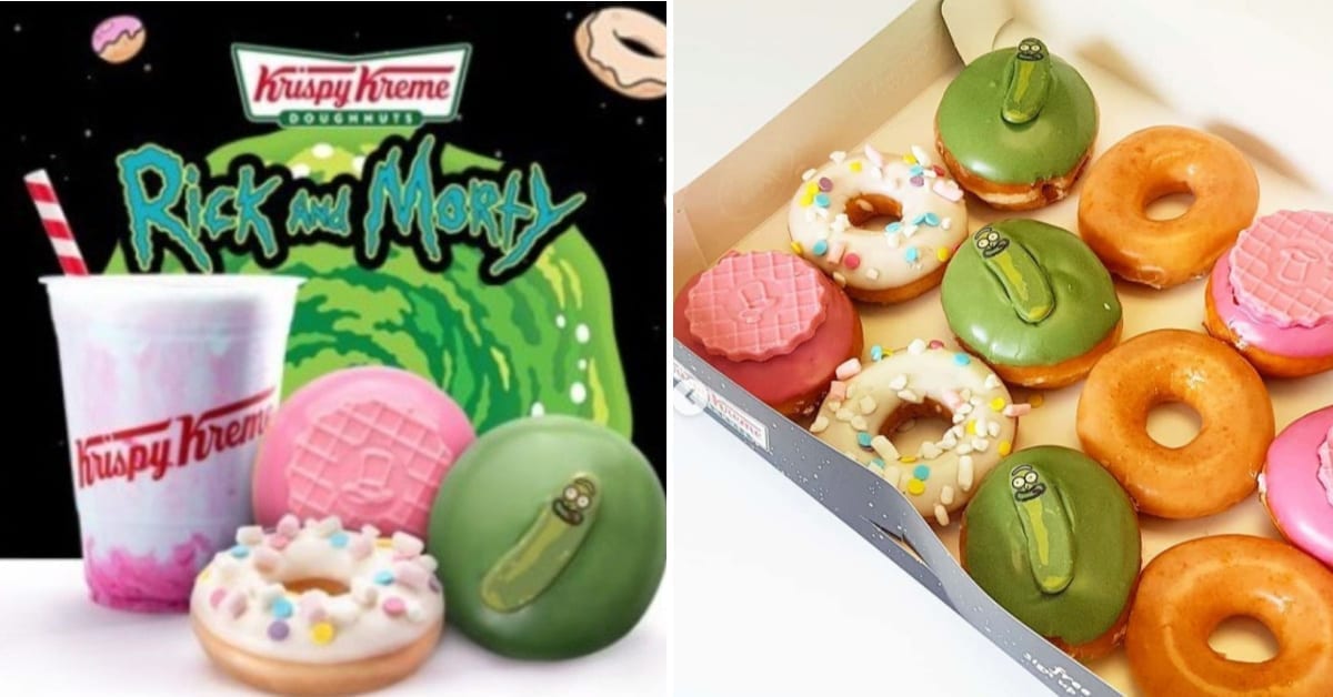 Krispy Kreme Has Released Rick and Morty Donuts and One Is Topped with Pickle Rick