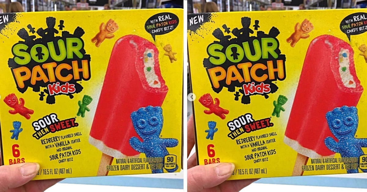 These Sour Patch Kids Ice Pops Come Stuffed With Ice Cream and Candy Inside