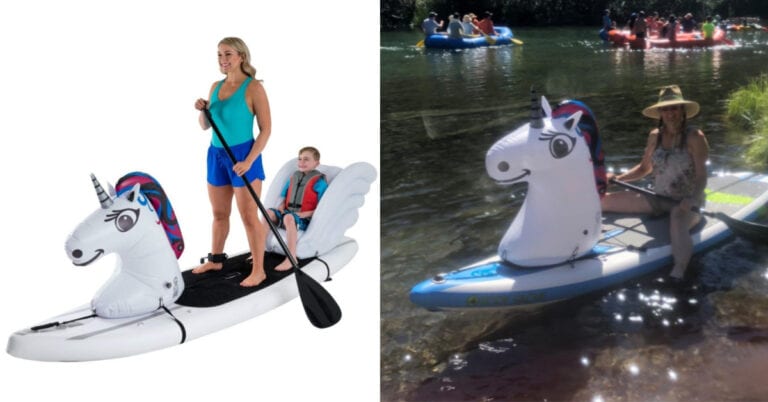 This Inflatable Attachment Turns Your Paddle Board Into A Unicorn For A Magical Time on The Water