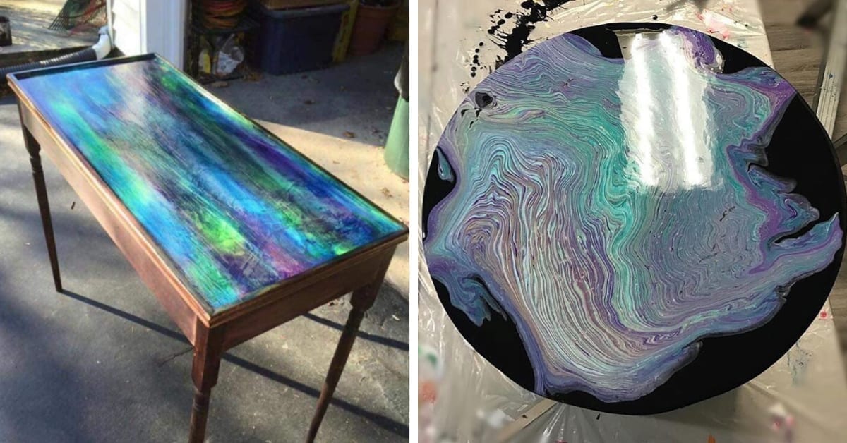 This ‘Unicorn Spit’ Gel Stain Can Turn Anything Into A Magical Piece of Art
