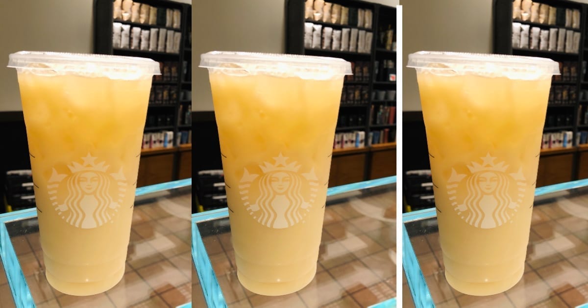 You Can Get A Yellow Drink at Starbucks That Tastes Like A Tropical Vacation
