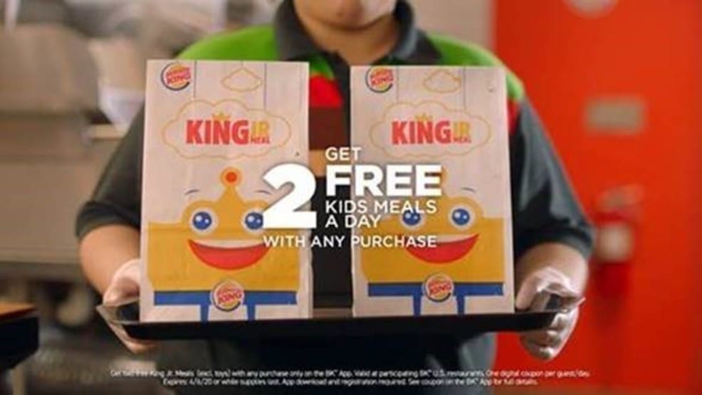 Burger King Is Offering Two Free Kids Meals With Any Drive-Thru Or Takeout Order
