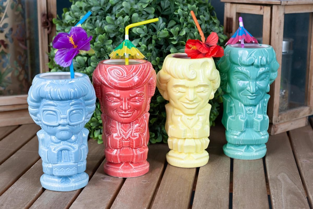 You Can Get These Colorful ‘Golden Girls’ Tiki Tumblers Just In Time For Summer