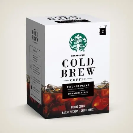 Starbucks Cold Brew Ground Coffee Pitcher Packs, 2 ct / 2.15 oz - Kroger