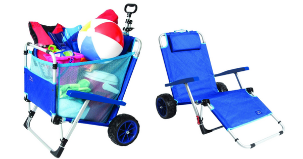 This Beach Cart Doubles As Your Beach Lounger For Easy Fun In The Sun