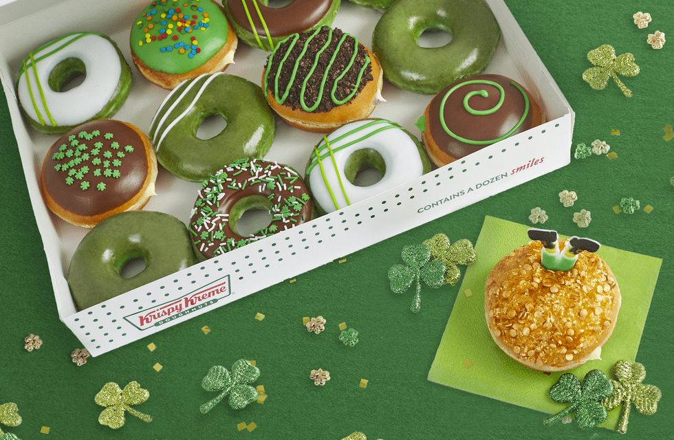 Krispy Kreme Donuts Are Going Green for St. Patrick’s Day and I Want Them All