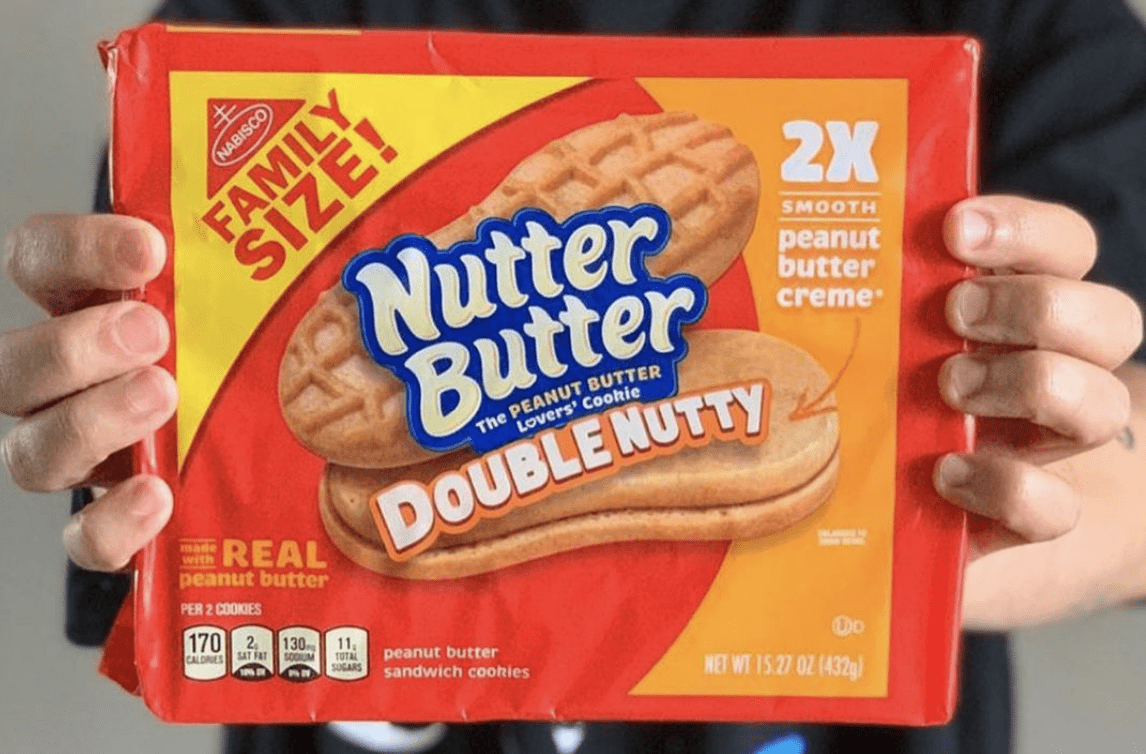 Nutter Butter Double Nutty Cookies Come with Twice The Amount of Peanut Butter Creme