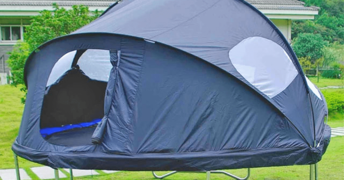 This Trampoline Tent Cover Makes Camping Out In Your Backyard A Dream Come True