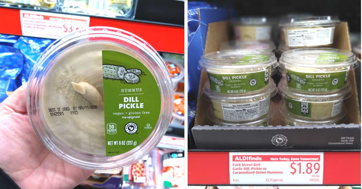 Aldi Is Selling $2 Dill Pickle Hummus and I’m On My Way