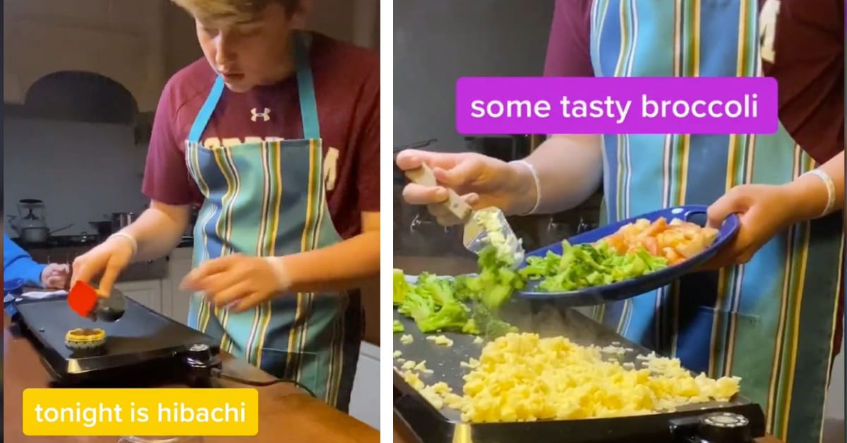 This Teen Made A Homemade Hibachi Dinner For His Family And We Are Obsessed
