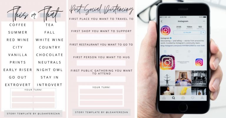 These Quirky Questionnaire Templates Are The Perfect Way To Stay Connected With Friends On Instagram