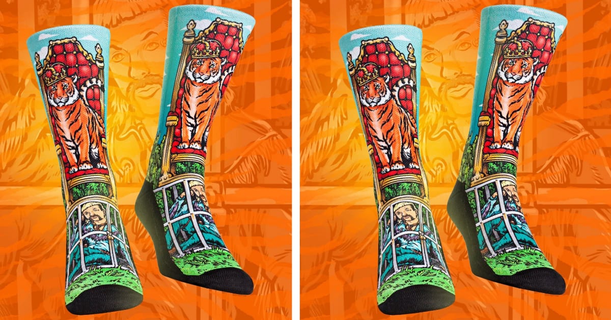 You Can Get Joe Exotic Socks Because Nobody Can Get Enough Of The ‘Tiger King’