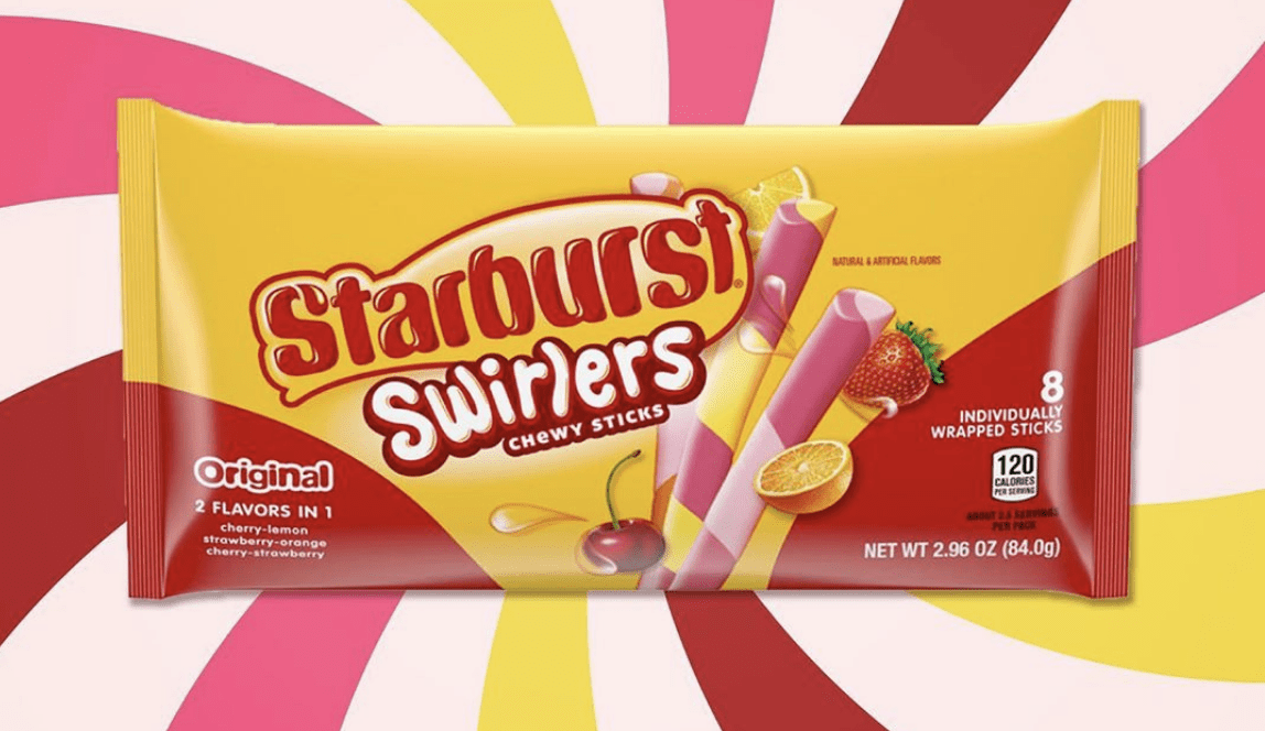 You Can Get Starburst Swirlers Chewy Sticks And My Tastebuds Are So Happy