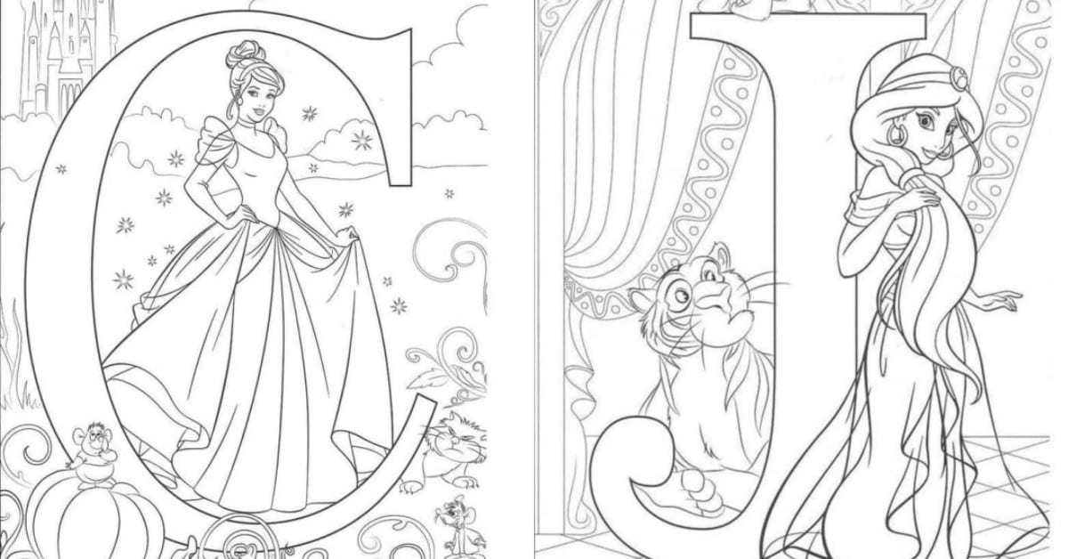 You Can Get Free Printable Disney Alphabet Letters For Your Kids To Color