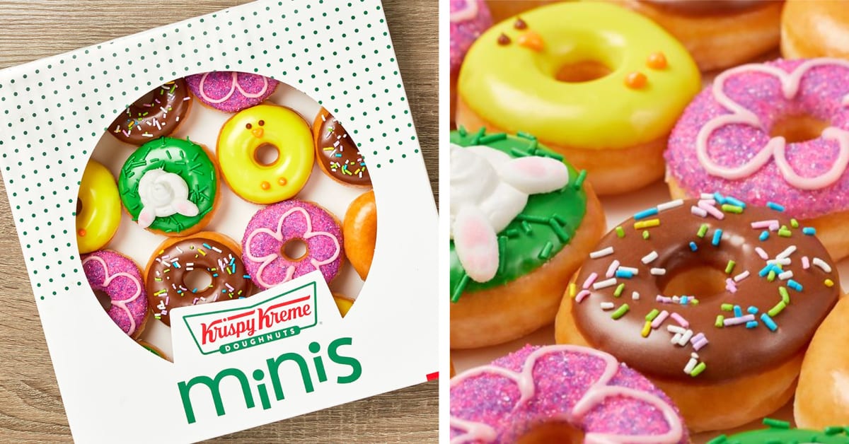 Krispy Kreme Has Released Mini Spring Doughnuts And I Need Them All