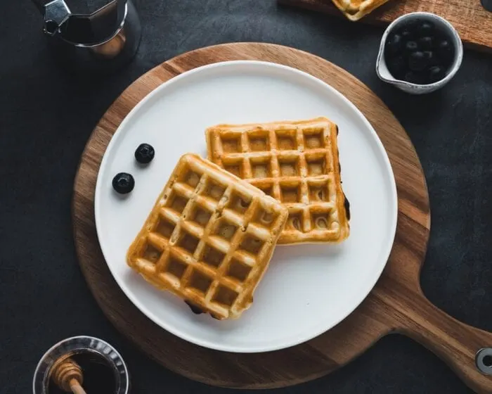 Salted Caramel Belgian Waffles