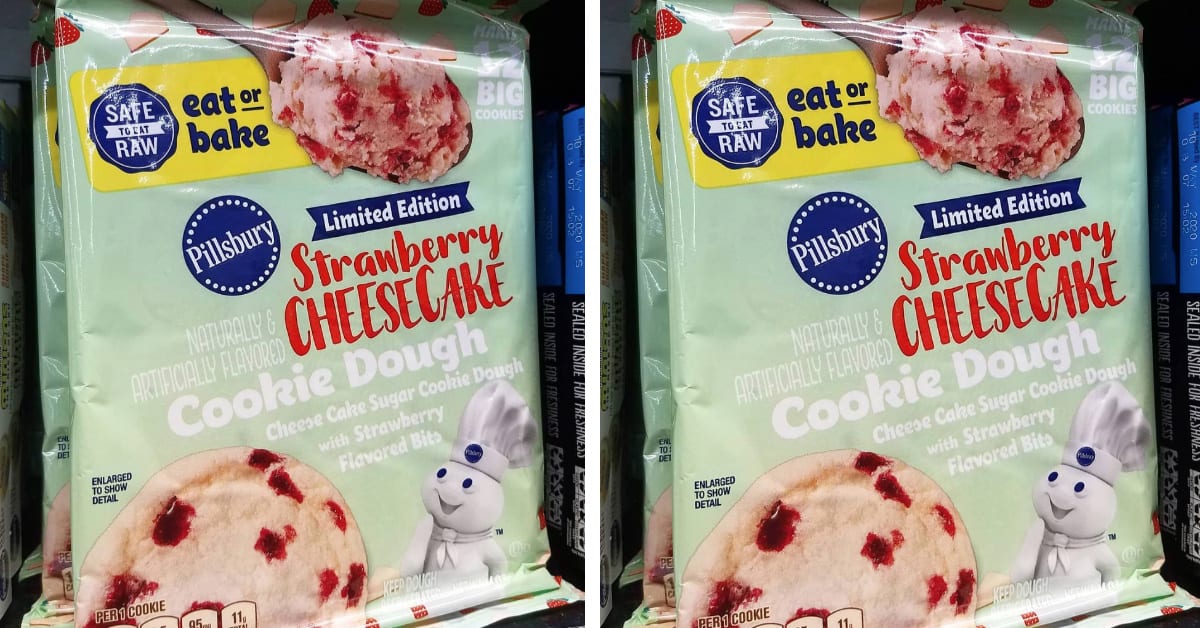 You Can Get Pillsbury Ready-To-Eat Strawberry Cheesecake Cookie Dough and I Need Some ASAP