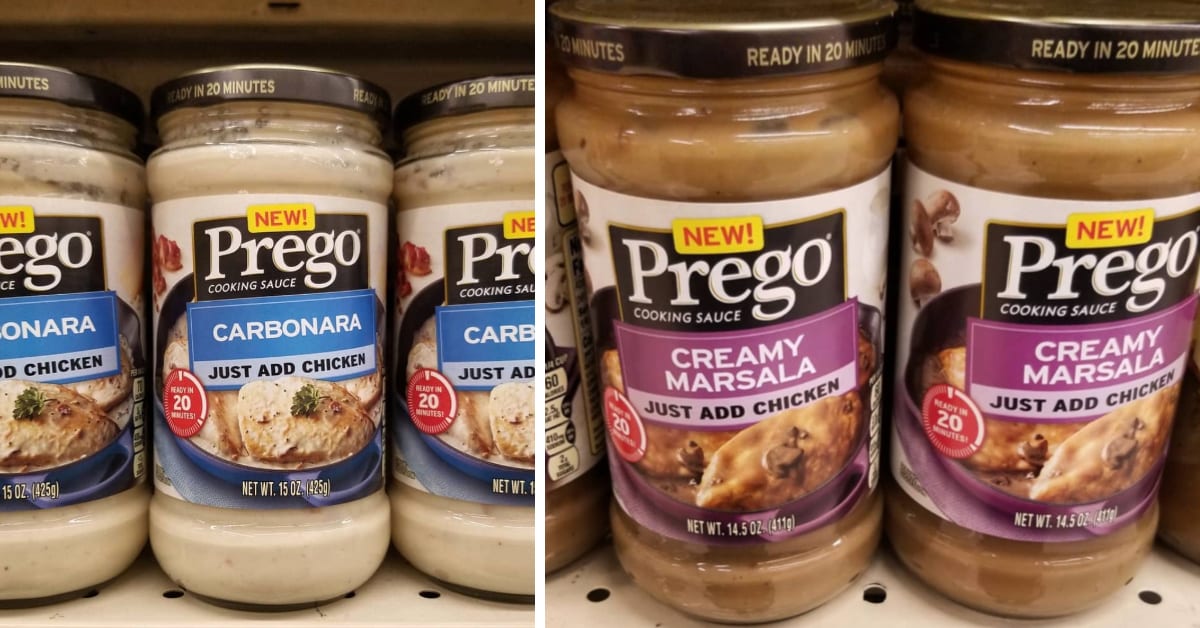 Prego Released Pre-Made Sauces For Chicken So You Can Have Dinner Ready In 20 Minutes Or Less