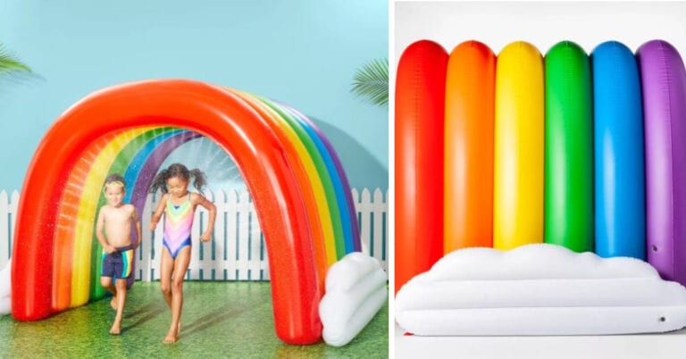 You Can Get A Giant Inflatable Rainbow Tunnel And My Kids Need It