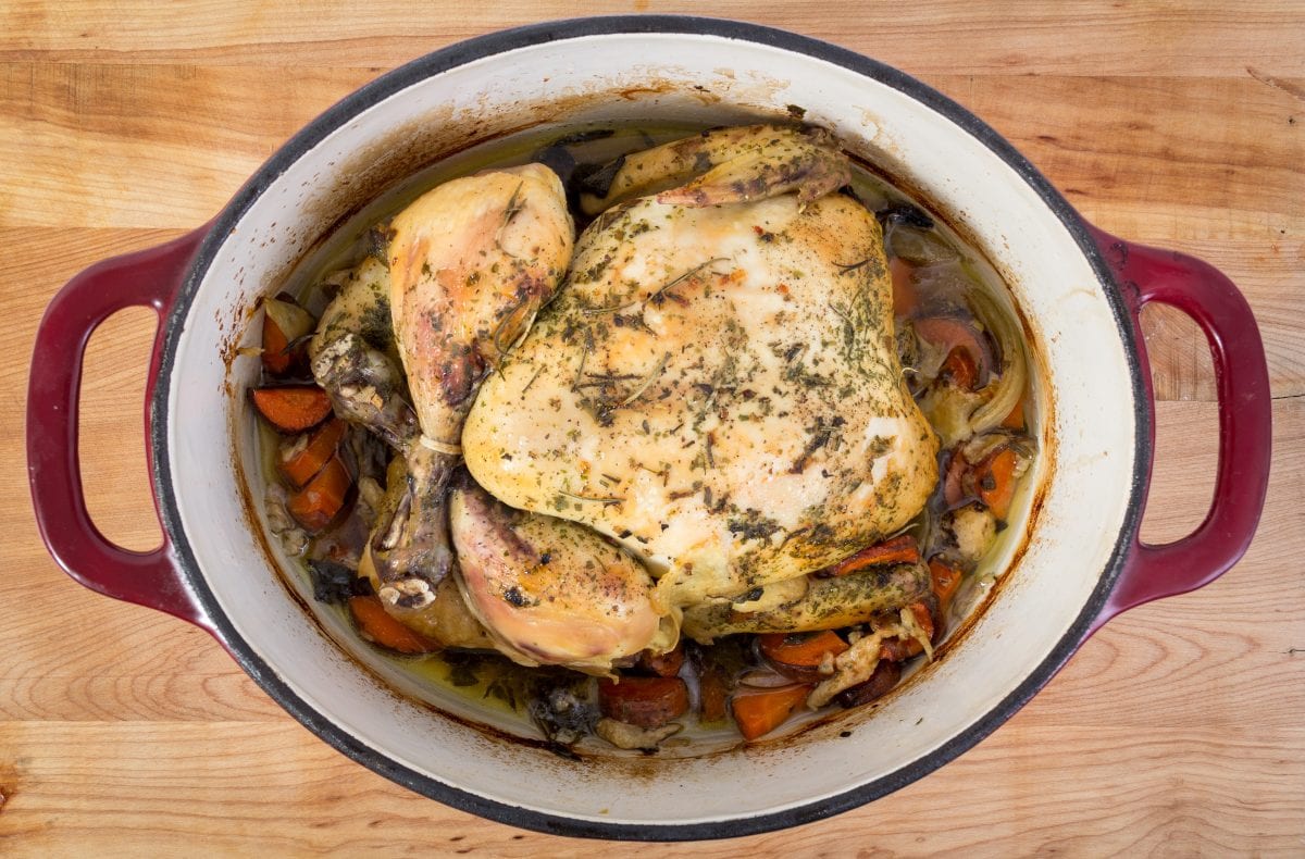 6-Ingredient Slow Cooker Roast Chicken