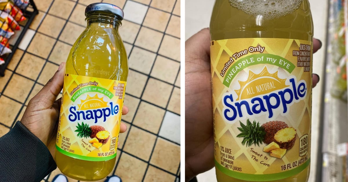 You Can Get Pineapple Snapple That Tastes Just Like Springtime In A Bottle