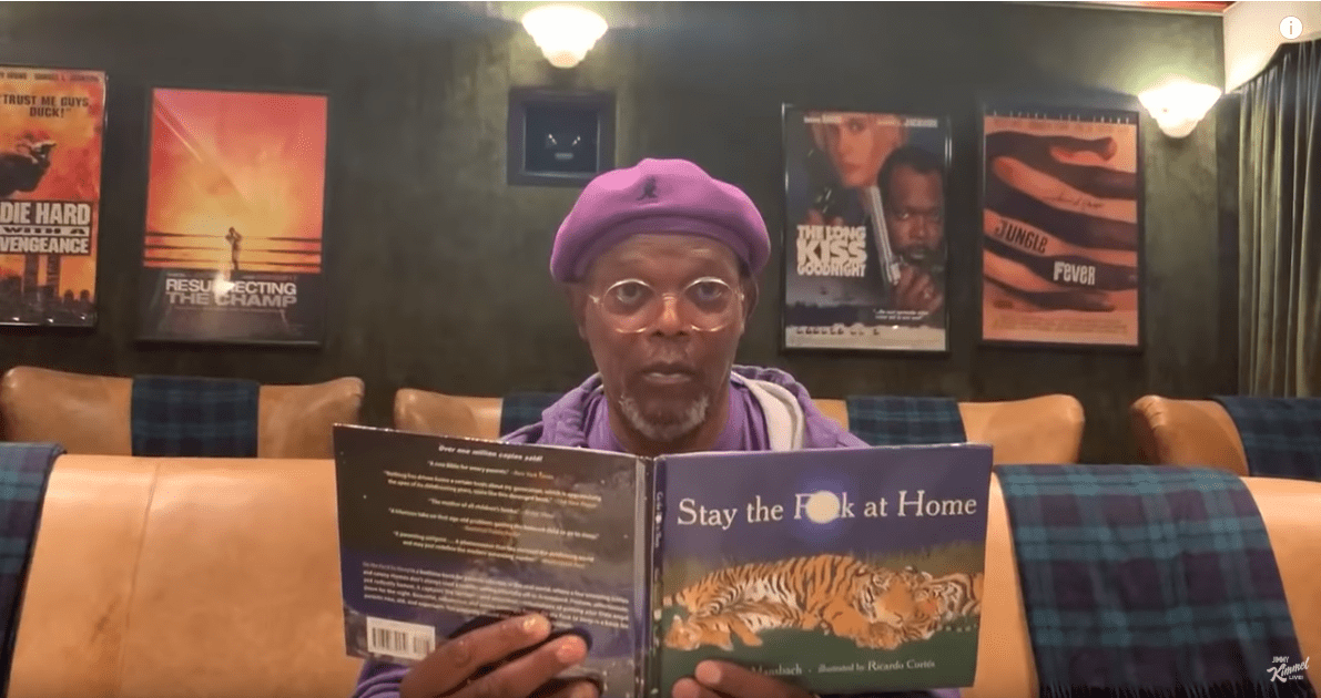 Watch Samuel L. Jackson Read ‘Stay the F**k at Home’ on Jimmy Kimmel