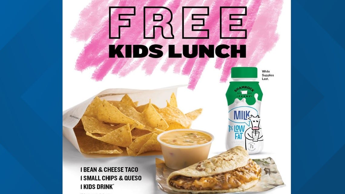 Taco Cabana Is Offering Free Lunches For Kids And My Heart Is Full
