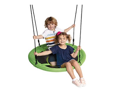 Padded Nest Kids Swing Green & Black 110cm wide Weight Capacity up to 150kg NEW 
