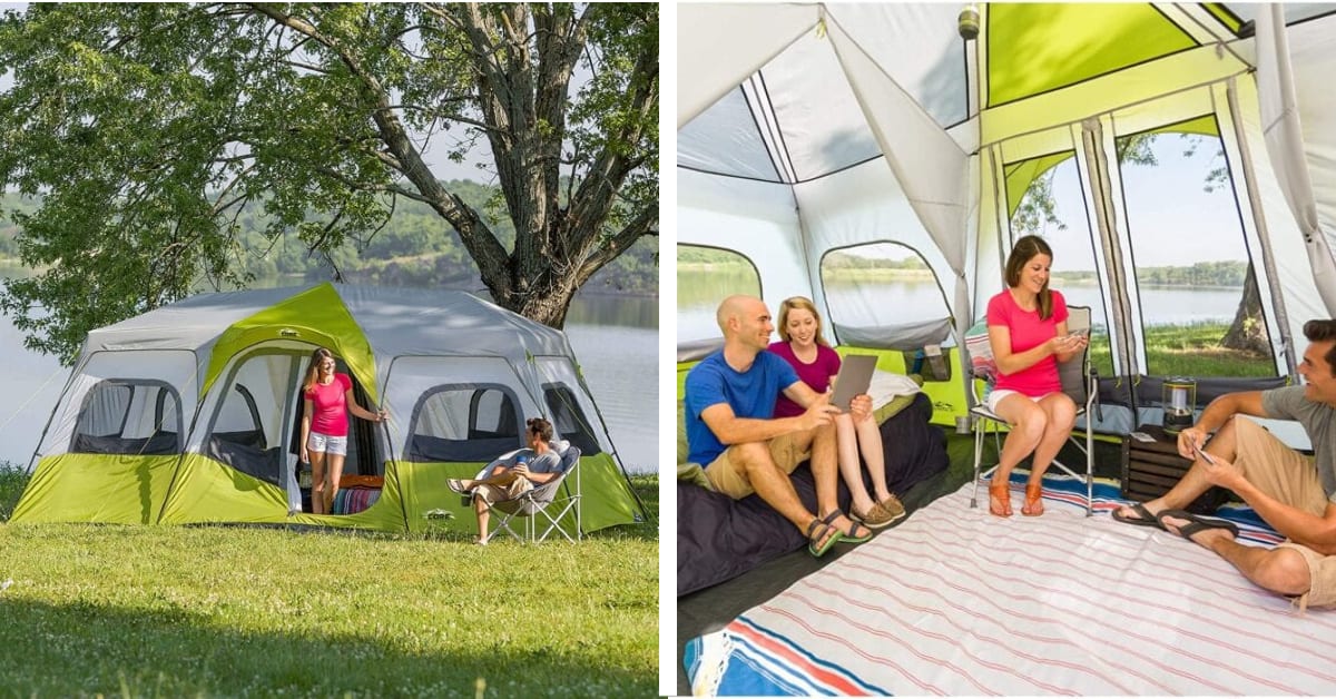 You Can Get a Giant 3-Room Tent That Sleeps 12 People So Everyone Can Camp Under The Same Roof