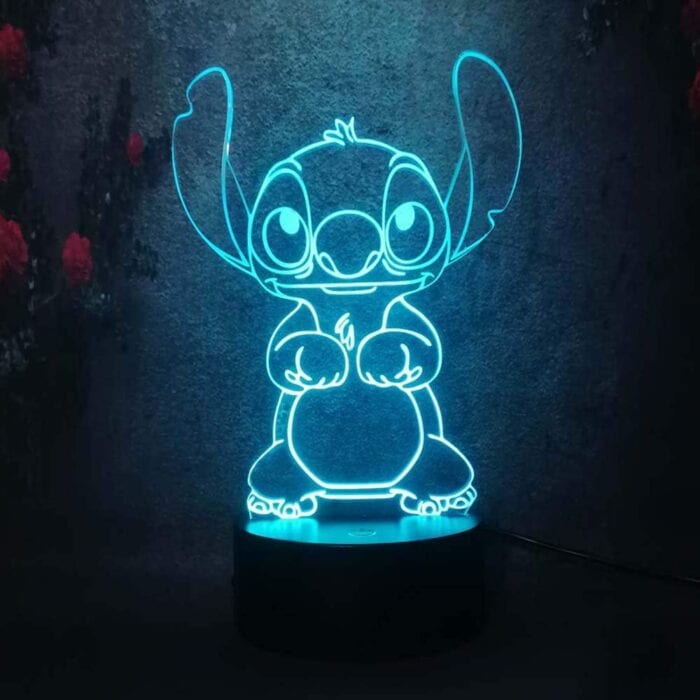 or replace OHANA acrylic LED base night light lamp Stitch PERSONALIZED NAME &