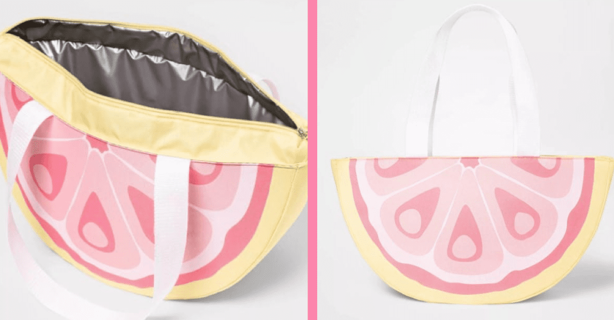 Target Is Selling A $20 Grapefruit Tote Bag Cooler And I Need It