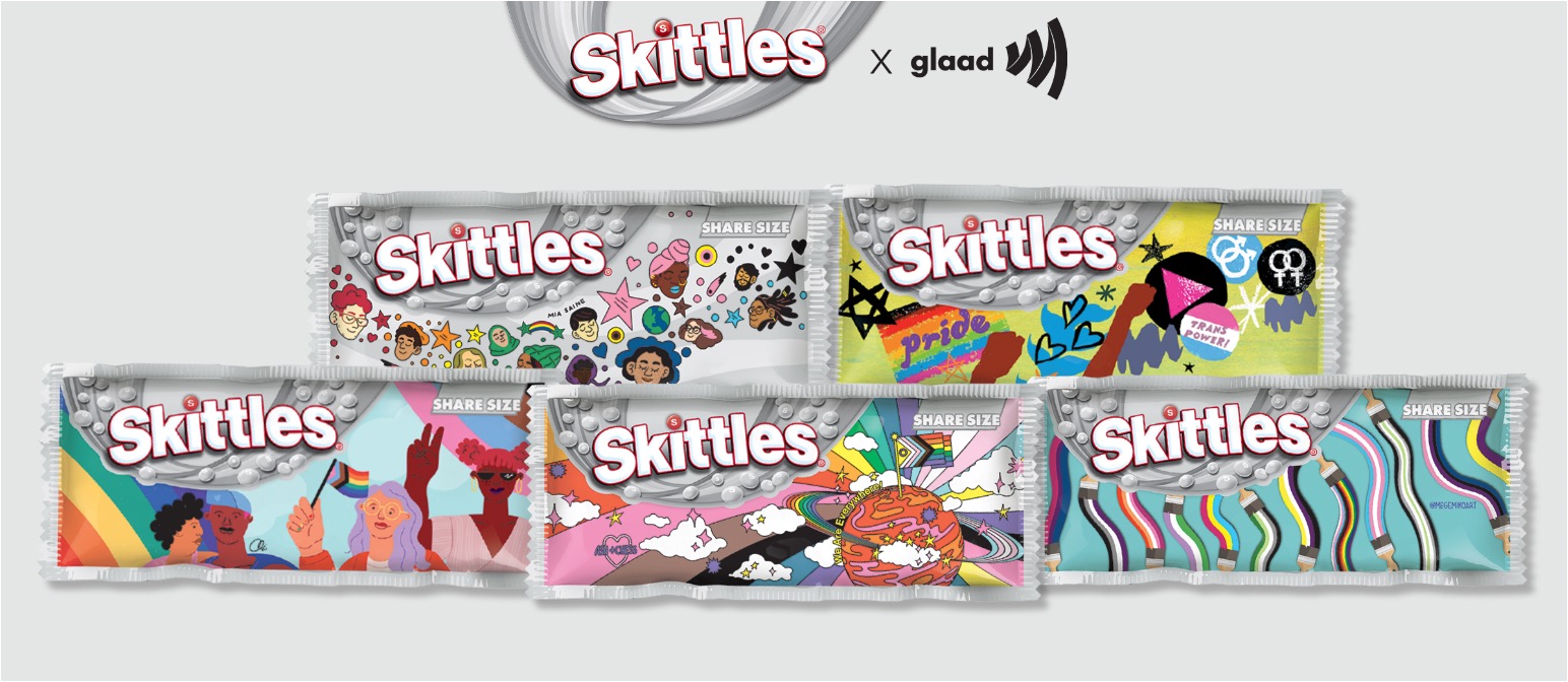 Skittles Removes The Color From Their Candies In Support Of Pride Month