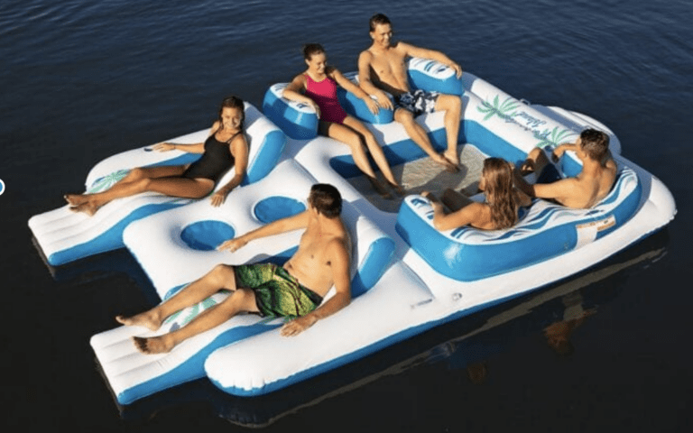 You Can Get A Giant Inflatable Floating Island To Take Your Day At The Lake To The Next Level