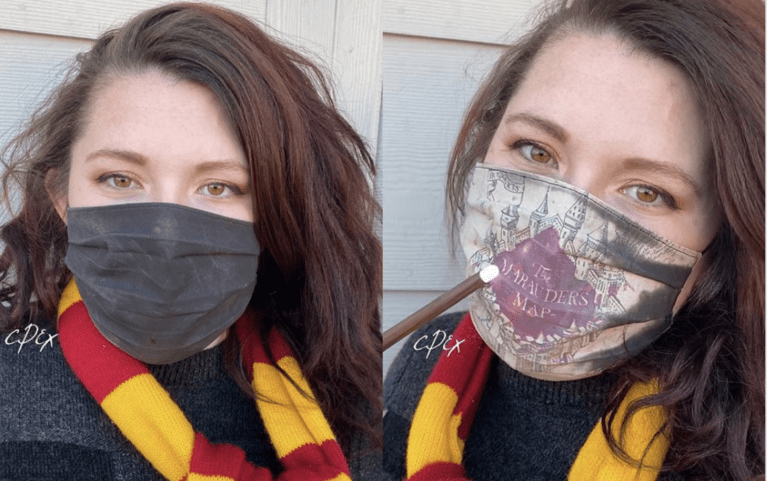 This Harry Potter Face Mask Changes From Black To The Marauder’s Map As You Breathe, Accio It To Me