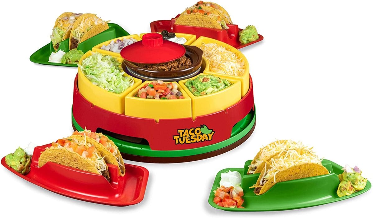 You Can Get A Taco Tuesday Lazy Susan That Keeps Your Taco Meat Warm and I Need It