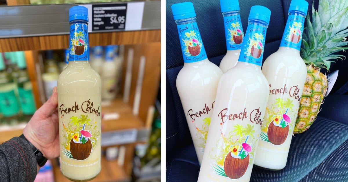 Aldi Is Selling A $5 Bottle Of Pinã Colada Wine And I Could Use Some Right About Now