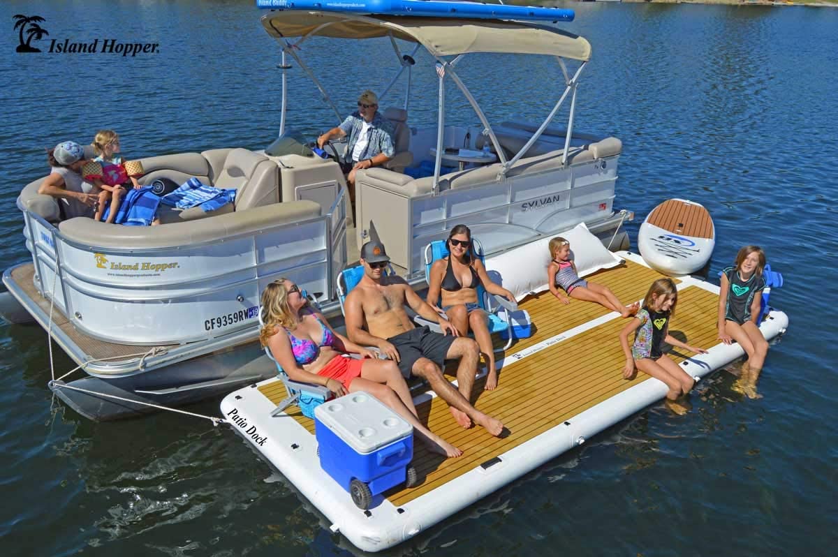 Amazon Is Selling A Floating Patio Dock To Take Your Day At The Lake To The Next Level